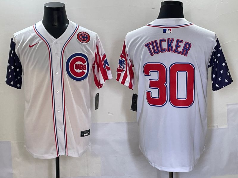 Men 2025 Chicago Cubs #30 Tucker White a generation of national flags Joint Name Nike MLB Jersey style 5->chicago cubs->MLB Jersey